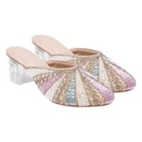 HVNLY Women’s Heels | Luxury Party High Heel Sandals | Stylish Block Heels for Wedding & Evening Footwear