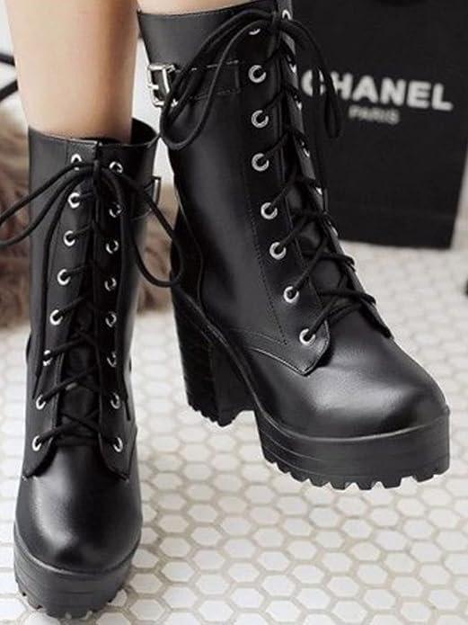 Shoetopia Women's Block Heel Boots - Image 4