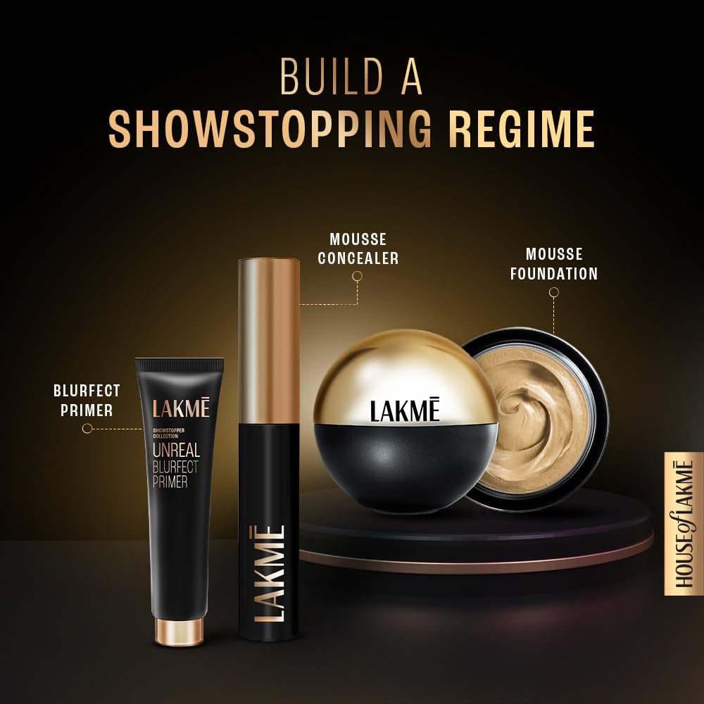 Lakme Unreal Blurfect Primer- Mini, Blurs Pores, Mattifies & Absorbs Excess Oil - Non Sticky skin, Lightweight & Waterproof, Long Lasting Makeup, 10ml - Image 9