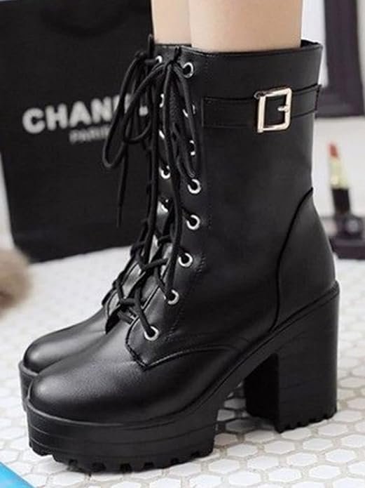 Shoetopia Women's Block Heel Boots - Image 5