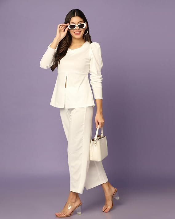 Leriya Fashion Co-ord Set for Women Stylish Lycra Cotton | Western Summer Dress for Woman | Trendy Summer Casual Travel Outfit | A Line Dresses for Women | Western Stylish Midi Party Dress Outfits - Image 6