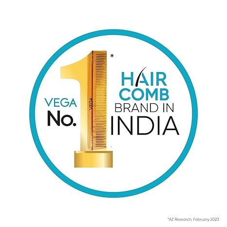 Vega Wooden Dressing Hair Comb for Women & Men, Fine Tooth Anti-Static Comb for Frizzy Hair, Detangling & Smooth Styling, Natural Wood Comb for Thin Hair, (India's No.1* Hair Comb Brand, HMWC-03) - Image 3