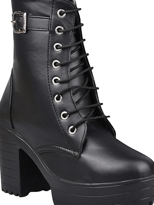 Shoetopia Women's Block Heel Boots - Image 8