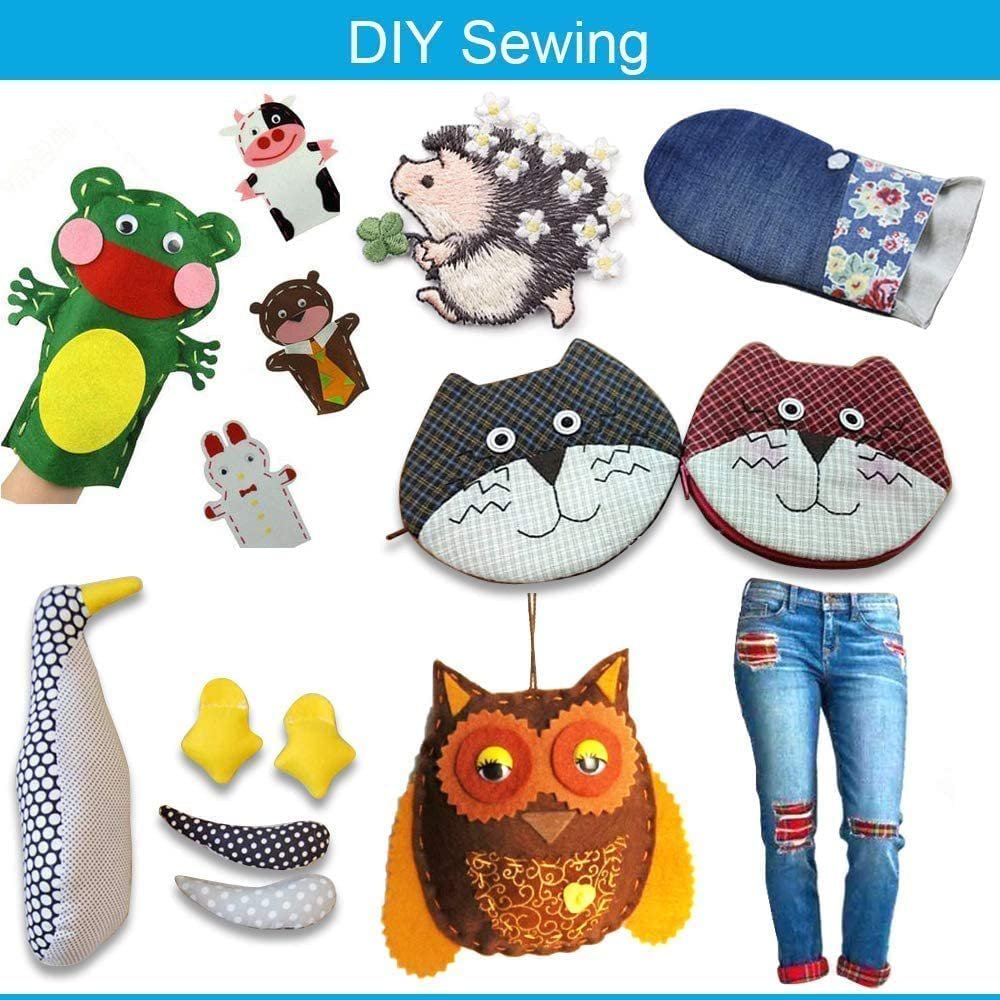 Portable Sewing Kit, Fapiwen Home Sewing Kit, DIY Sewing Supplies for Adults and Kids, Sewing Supplies and Accessories Contains 12 Spools of Thread of 100m, Sewing Needles and Tape Measure Etc - Image 6