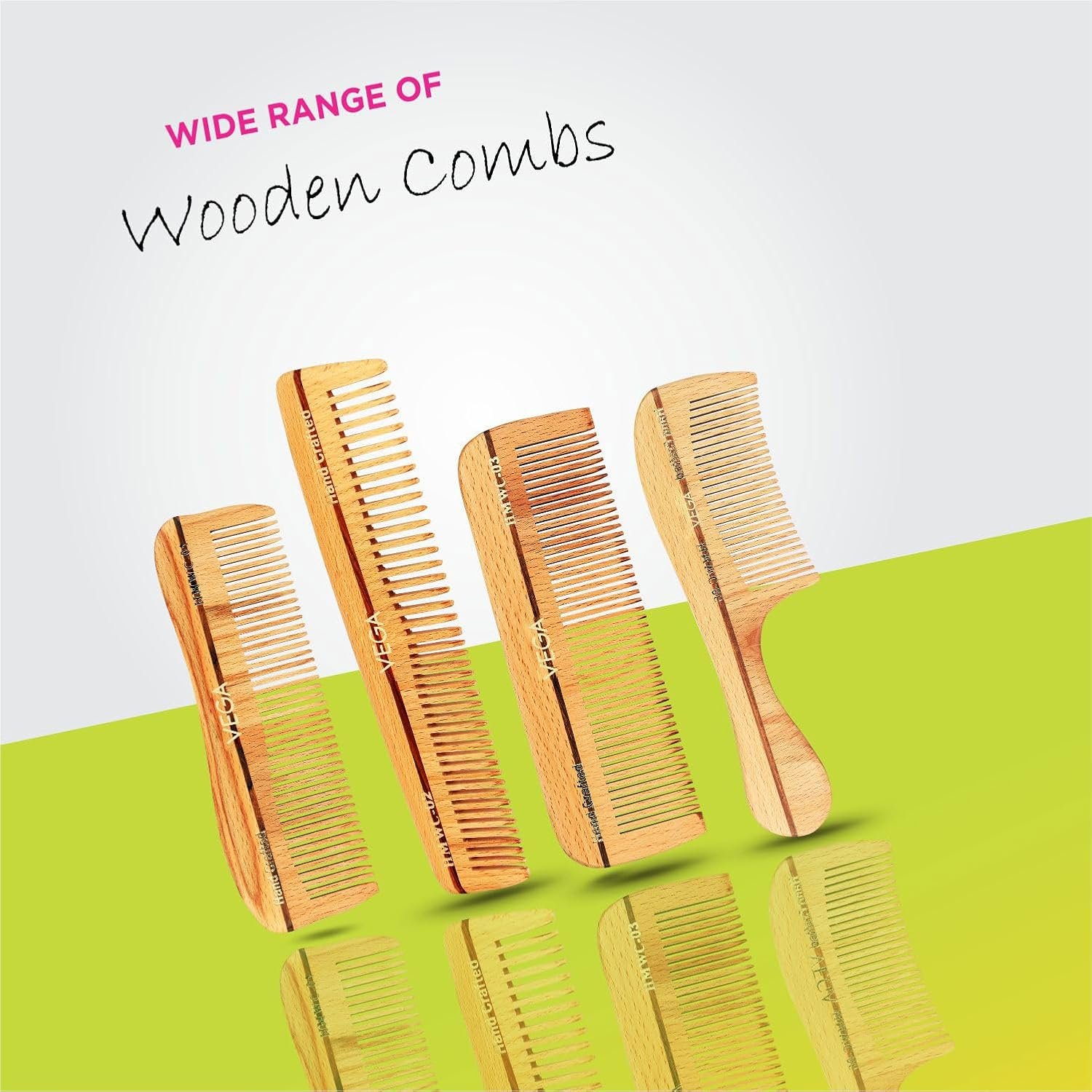 Vega Wooden Dressing Hair Comb for Women & Men, Fine Tooth Anti-Static Comb for Frizzy Hair, Detangling & Smooth Styling, Natural Wood Comb for Thin Hair, (India's No.1* Hair Comb Brand, HMWC-03) - Image 7